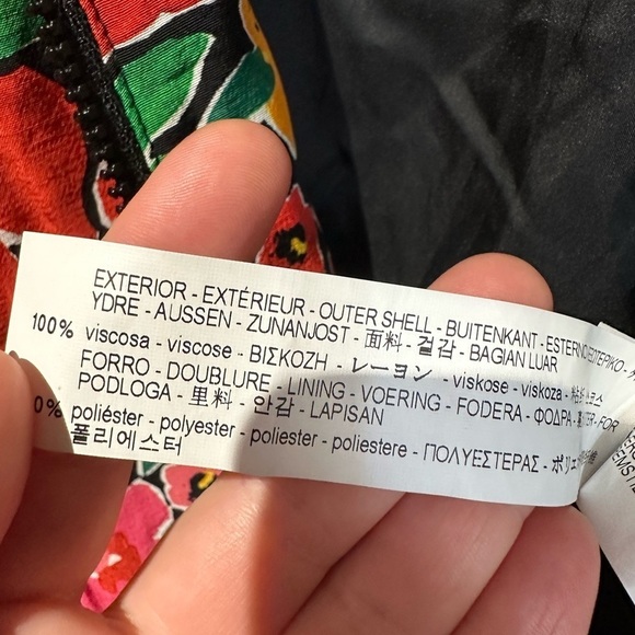 Zara bomber jacket mixed print floral polka dot new size large ladies … - Picture 8 of 13